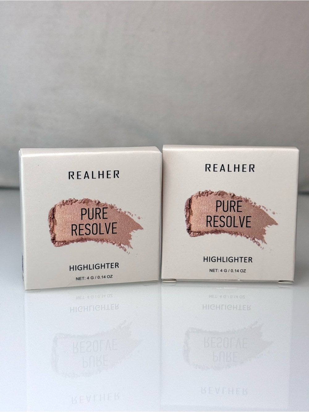 RealHer Pure Resolve Highlighter - Champagne set of 2 retail $22 each